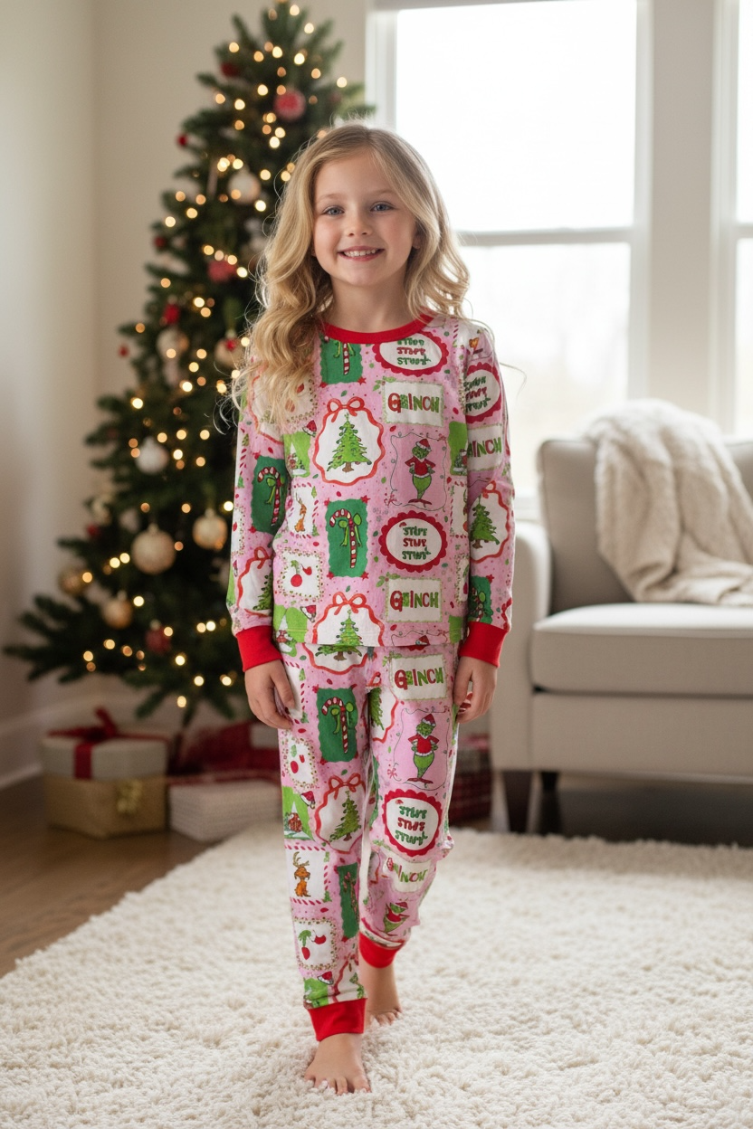 Girl Grinch Bamboo Pajamas