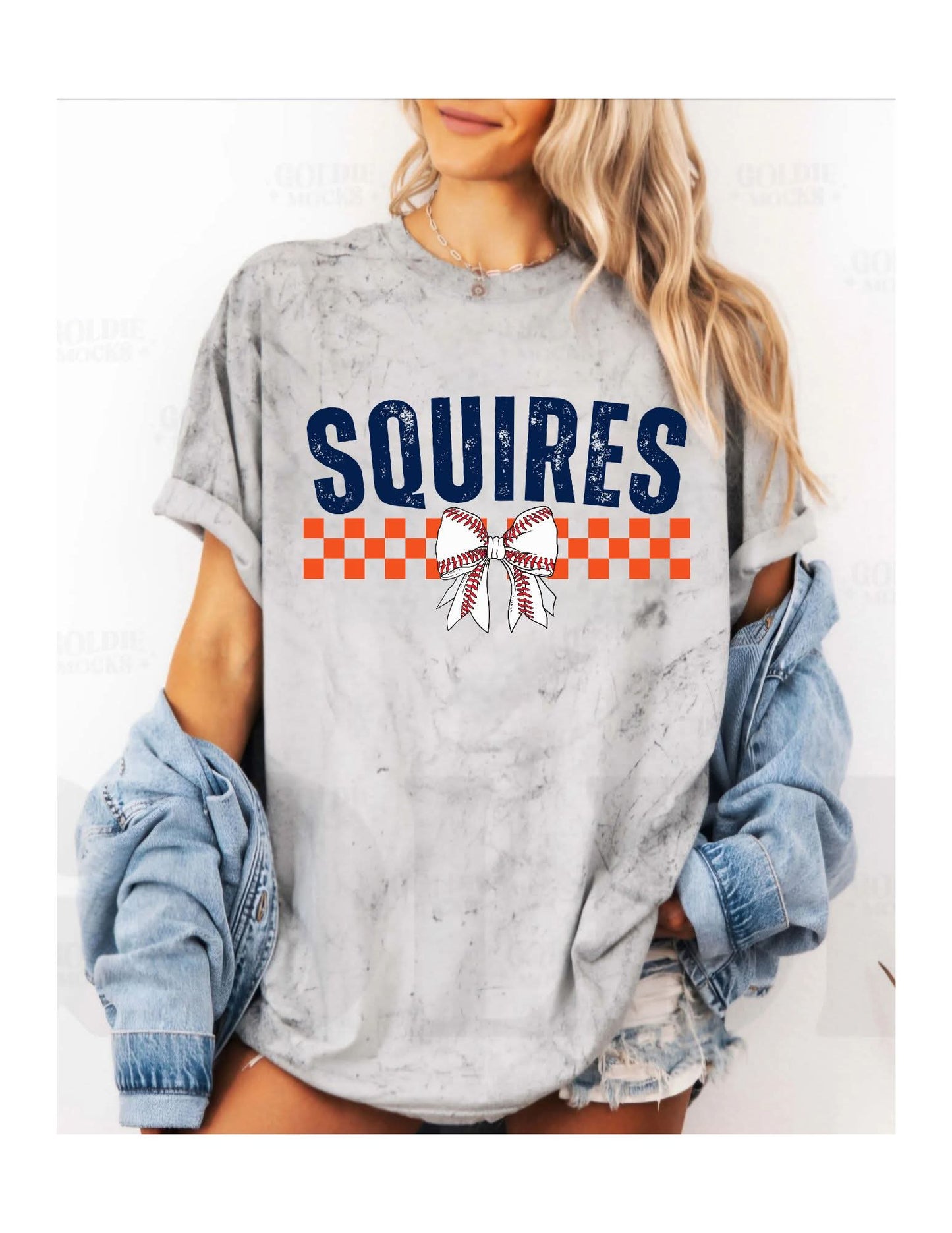 Custom Bow-Checkered Team Shirt