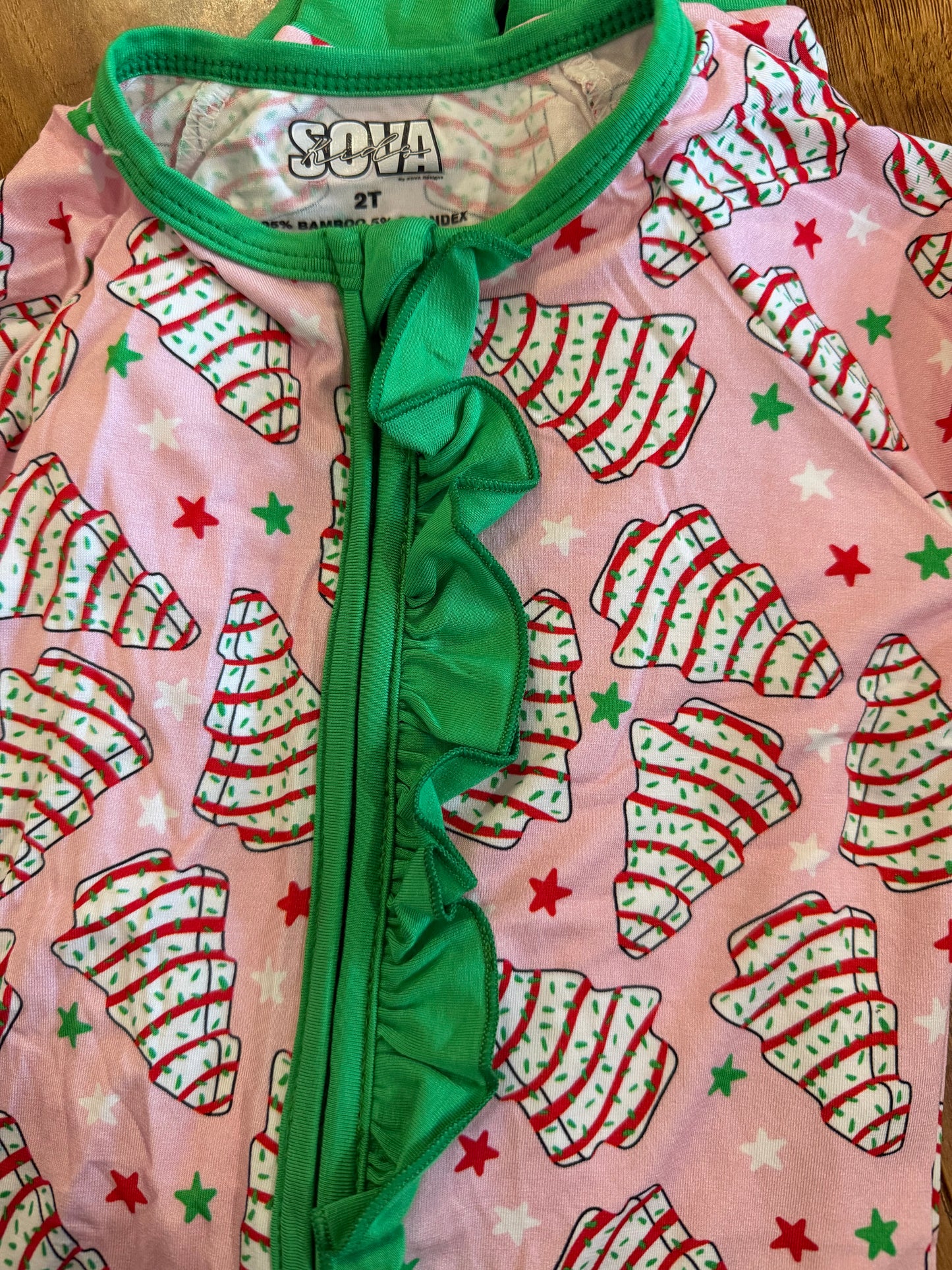 Christmas Tree Cake Bamboo Pajamas