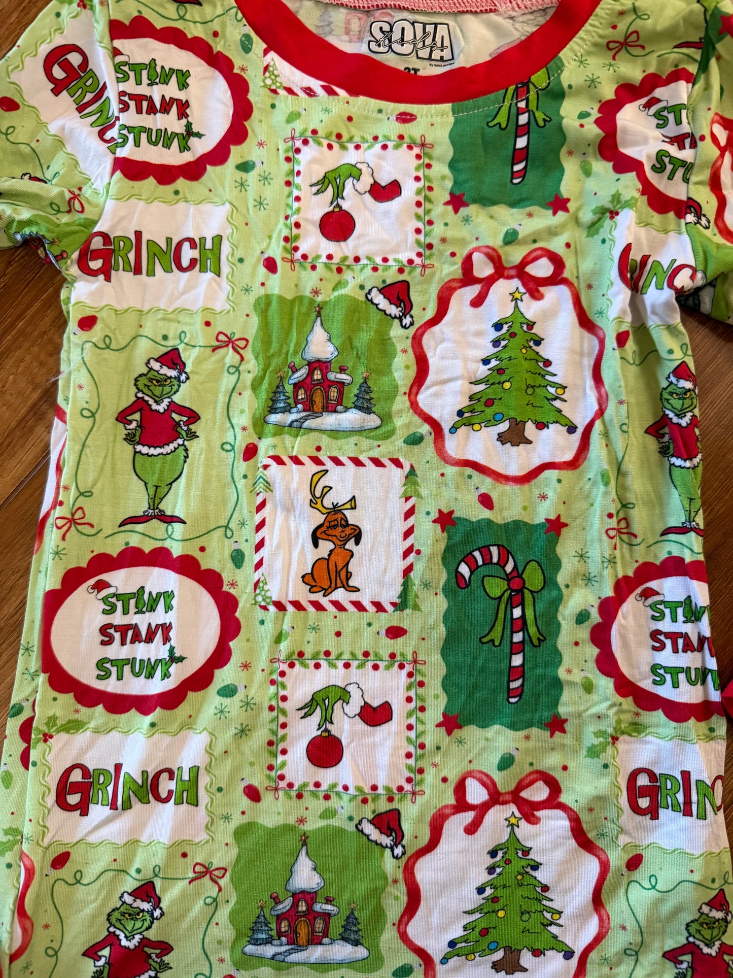 Boy Grinch Bamboo Pajamas