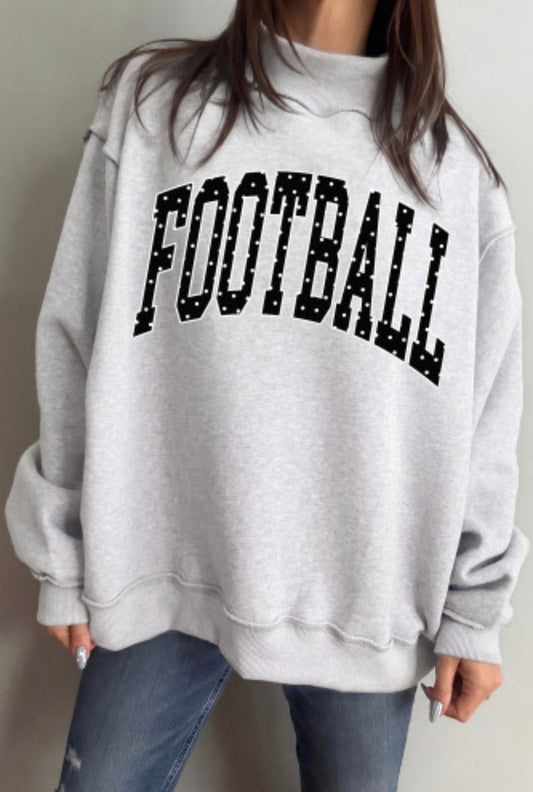 Football Mockneck Sweatshirt