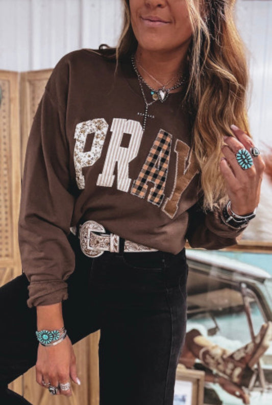 PRAY Embroidered Sweatshirt