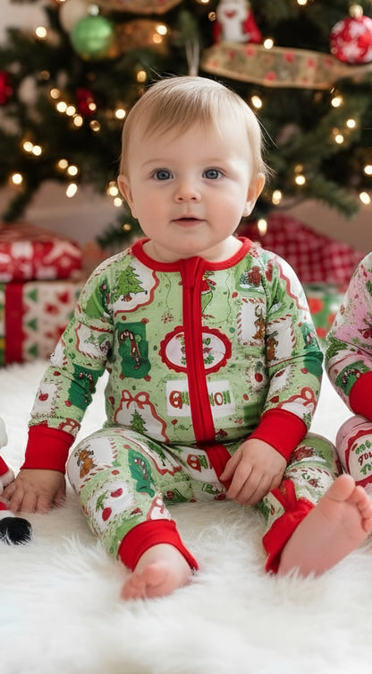 Boy Grinch Bamboo Pajamas