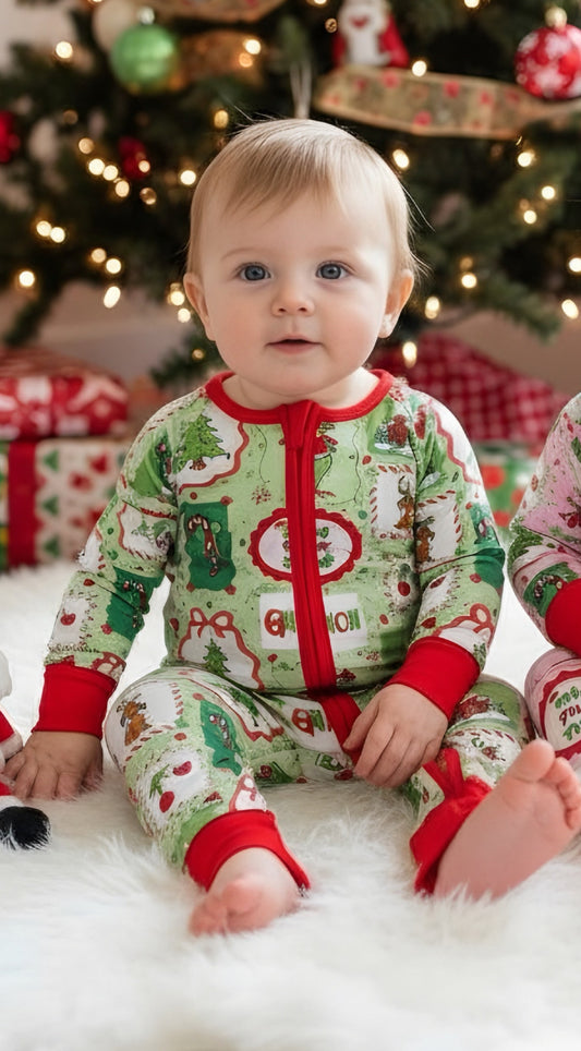Boy Grinch Bamboo Pajamas