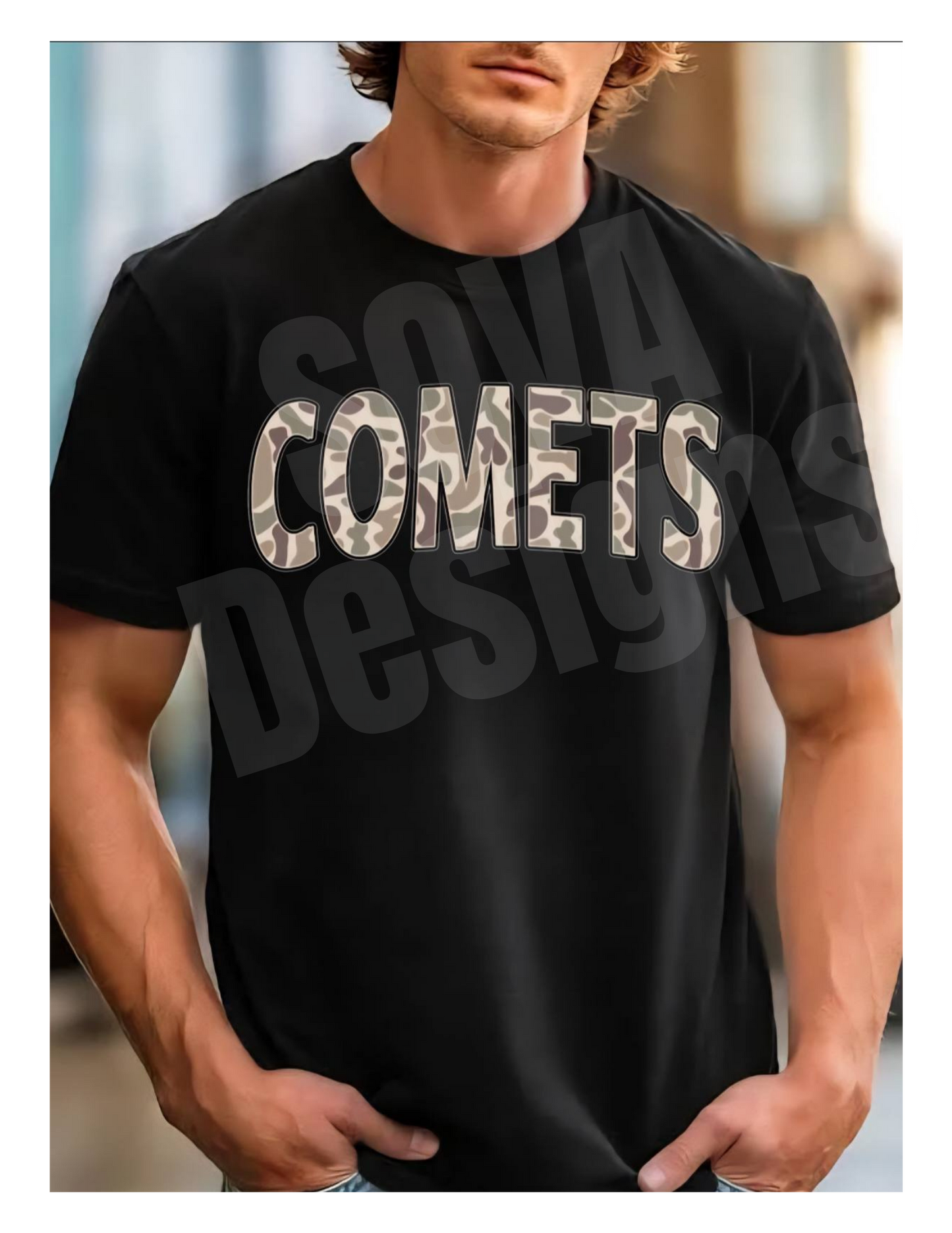 Camo Comets Apparel