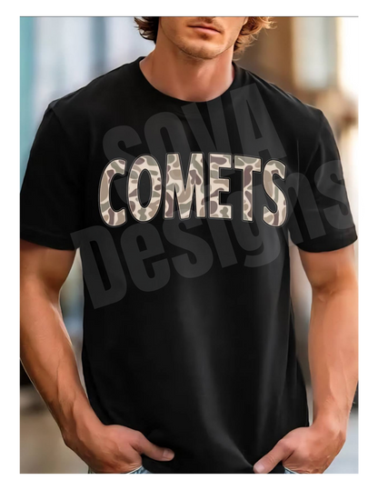 Camo Comets Apparel