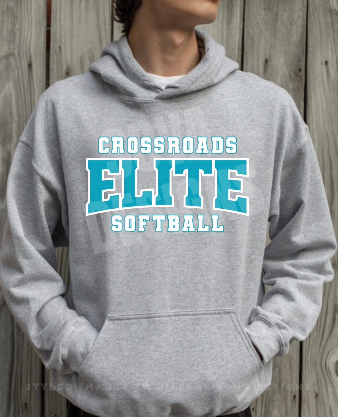 Crossroads Elite Softball - Teal and White