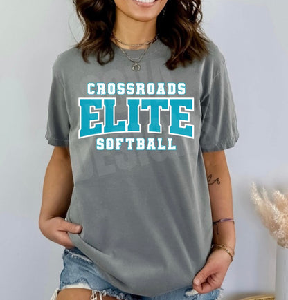 Crossroads Elite Softball - Teal and White