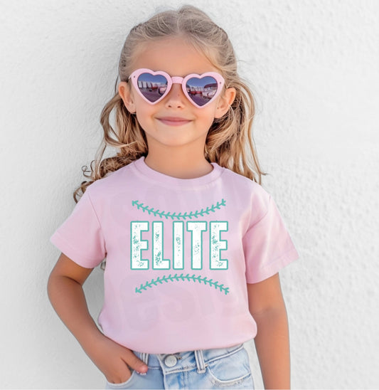 Crossroads Elite Softball with Stitches - Teal & White