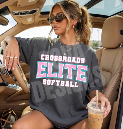 Crossroads Elite Softball - Pink and Teal