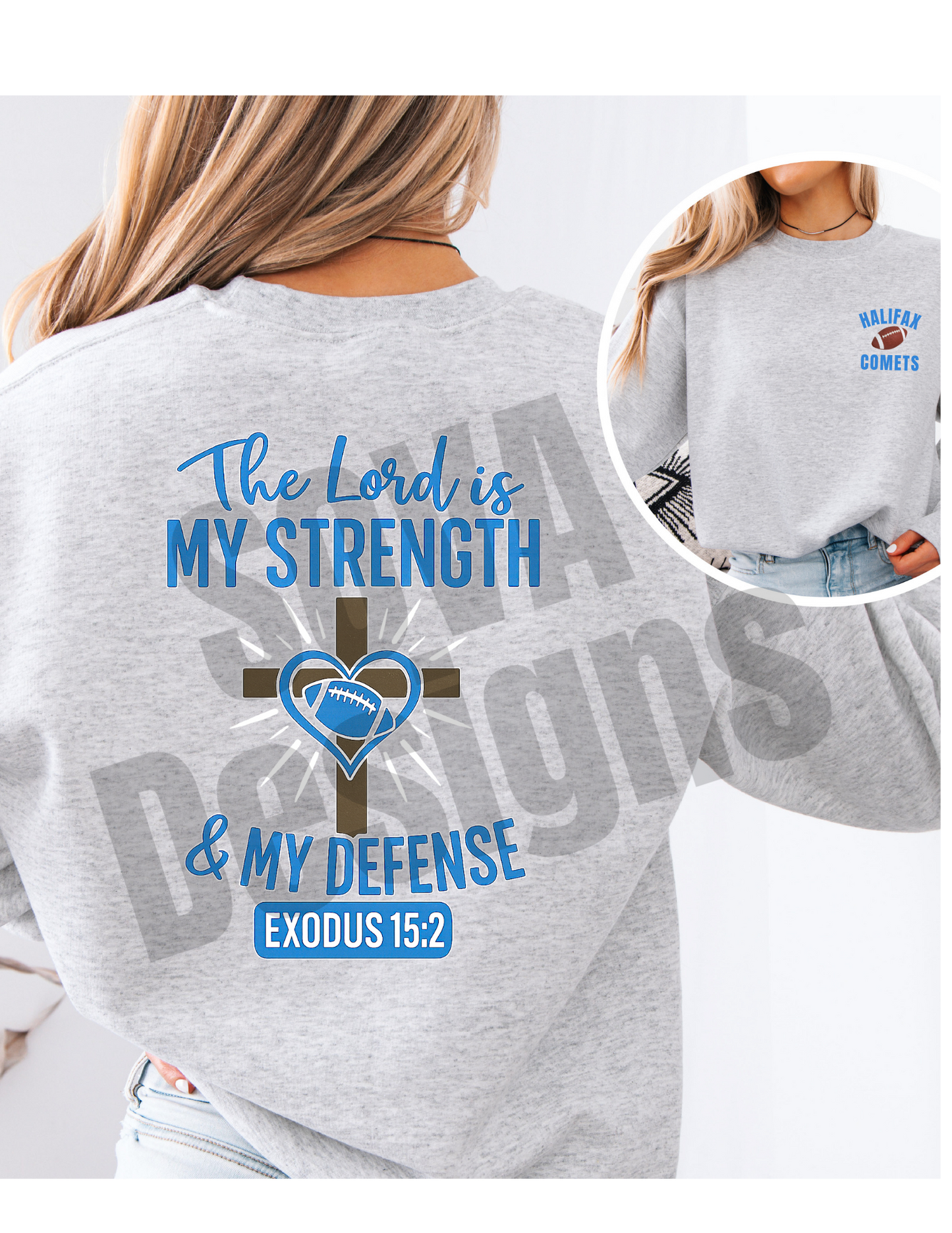 HC Comets Football The Lord Is My Strength Apparel