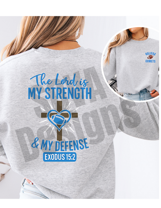 HC Comets Football The Lord Is My Strength Apparel