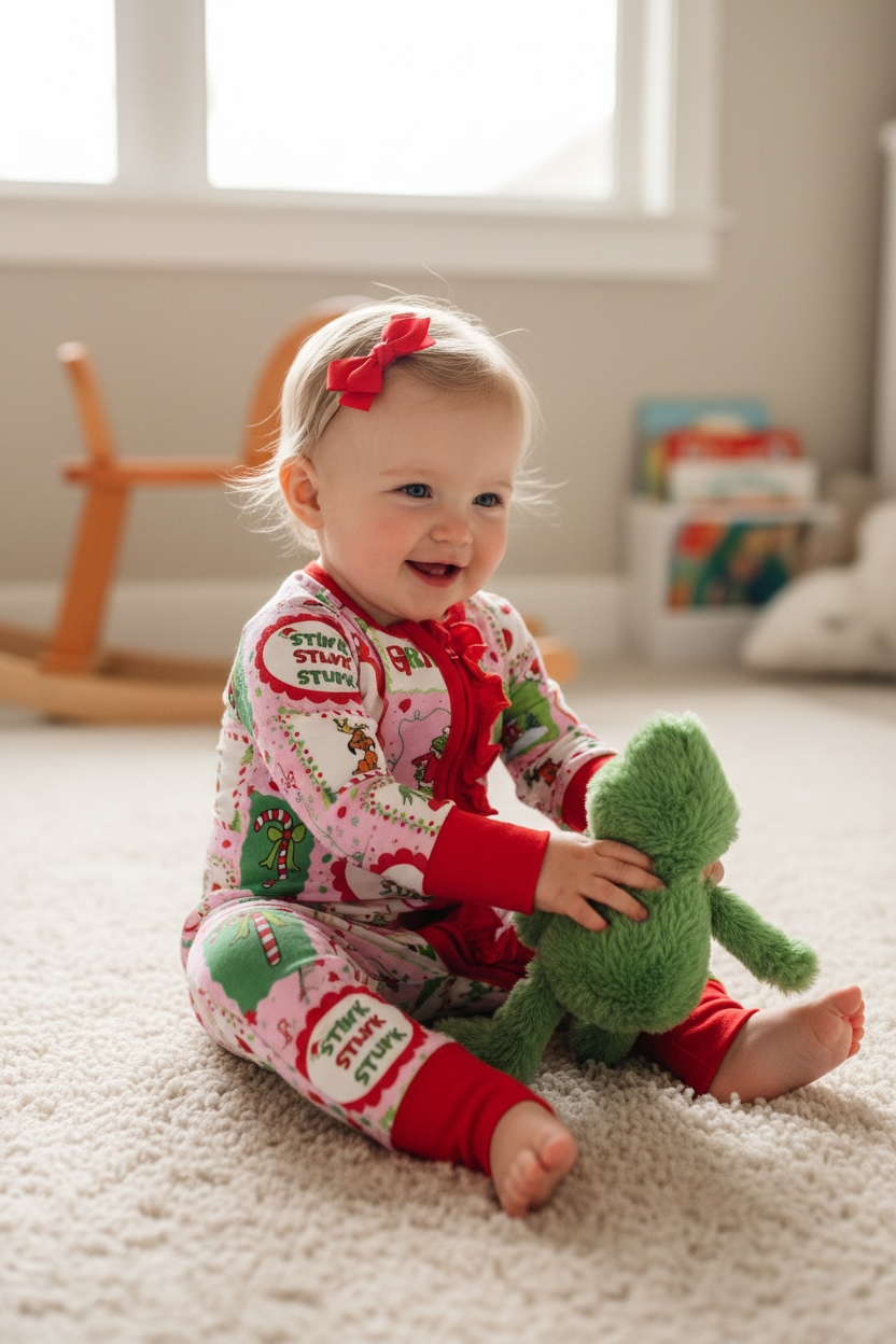 Girl Grinch Bamboo Pajamas