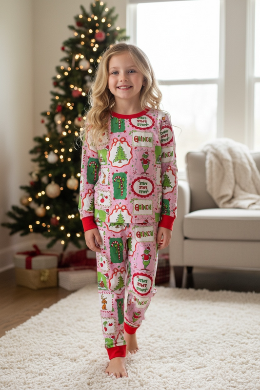 Girl Grinch Bamboo Pajamas