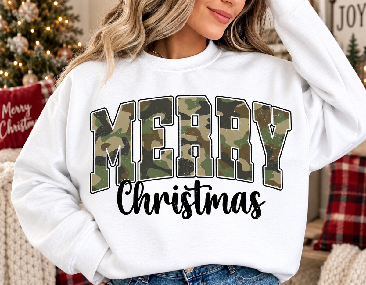 Camo Merry Christmas (with black)