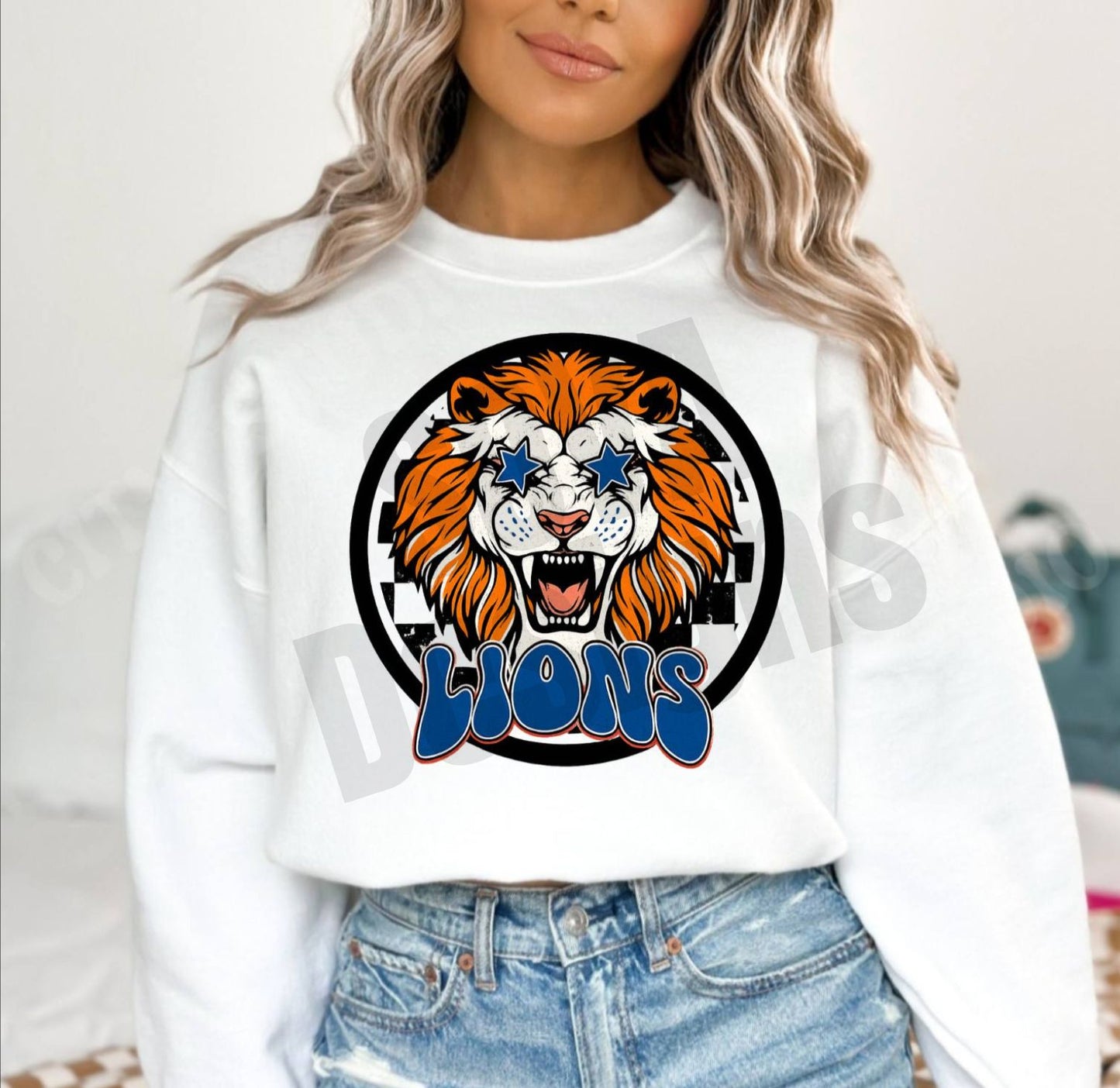 Lions Retro Mascot Apparel