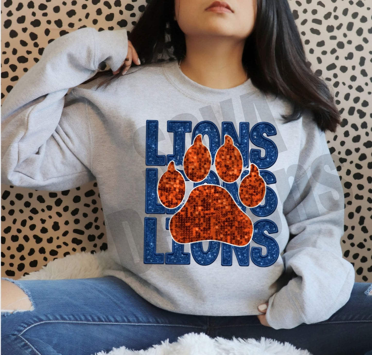 Lions Stacked With Paw Apparel