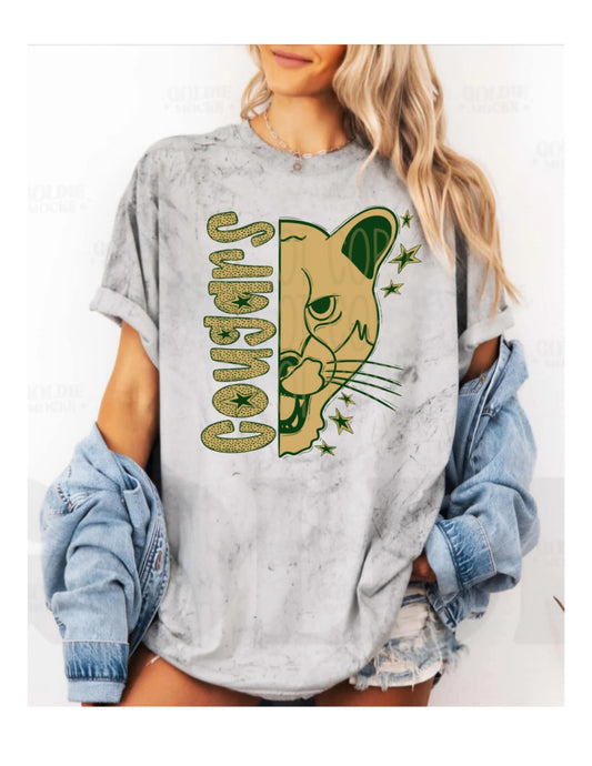 Cougars With Dots and Mascot